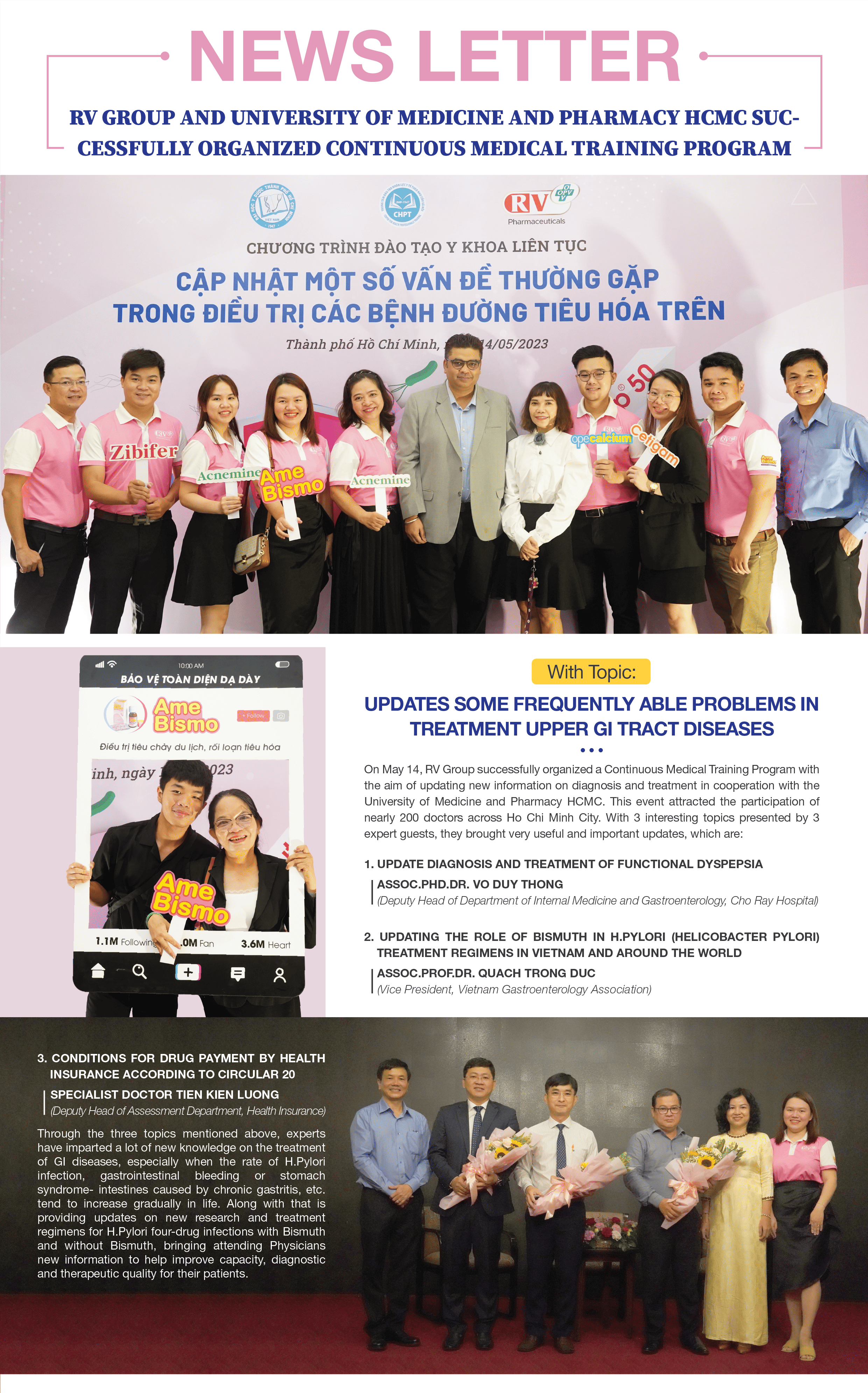 RV GROUP AND UNIVERSITY OF MEDICINE AND PHARMACY HCMC SUCCESSFULLY ORGANIZED CONTINUOUS MEDICAL TRAINING PROGRAM