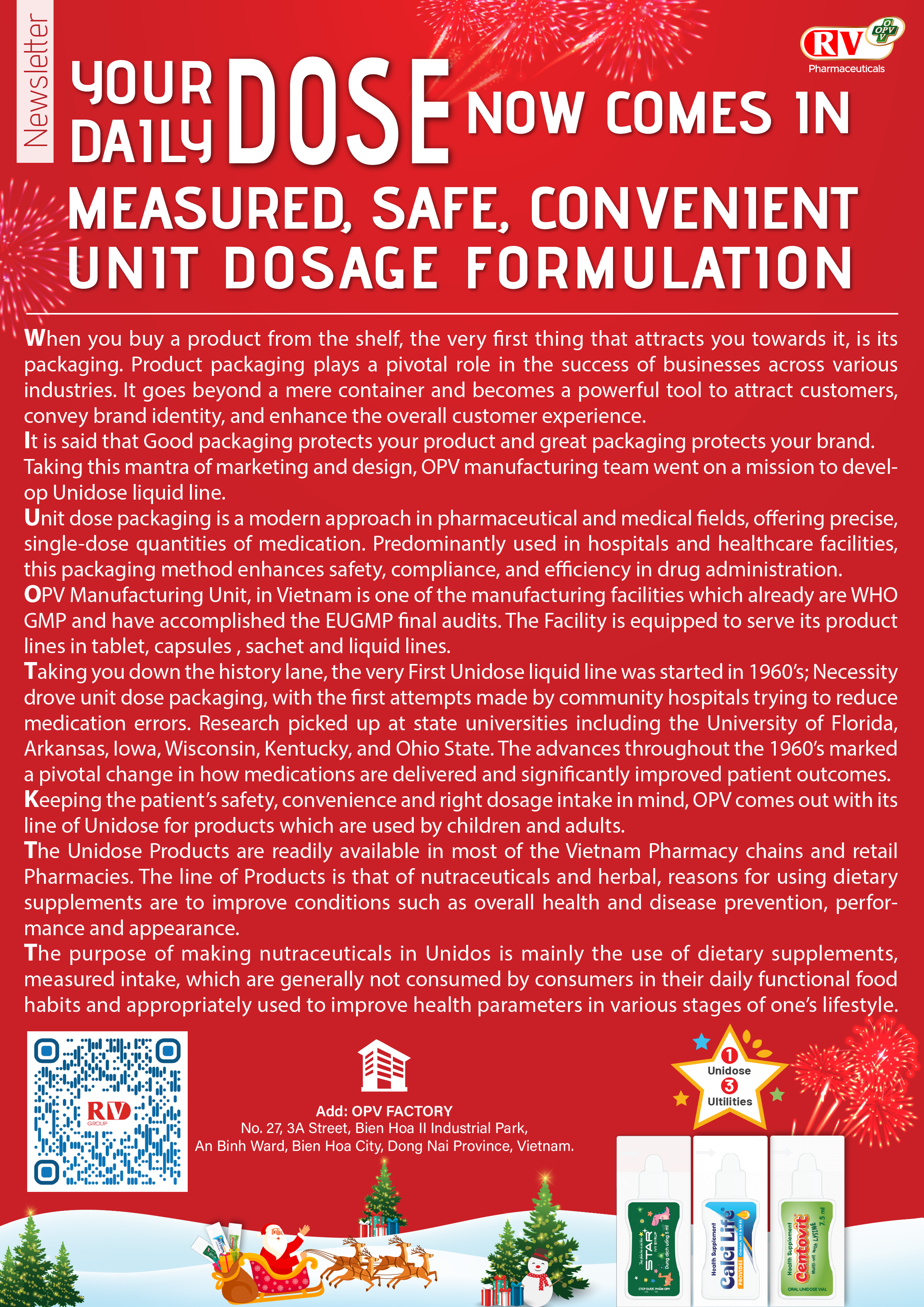 Your Daily Dose now comes in Measured, Safe, Convenient Unit Dosage formulation