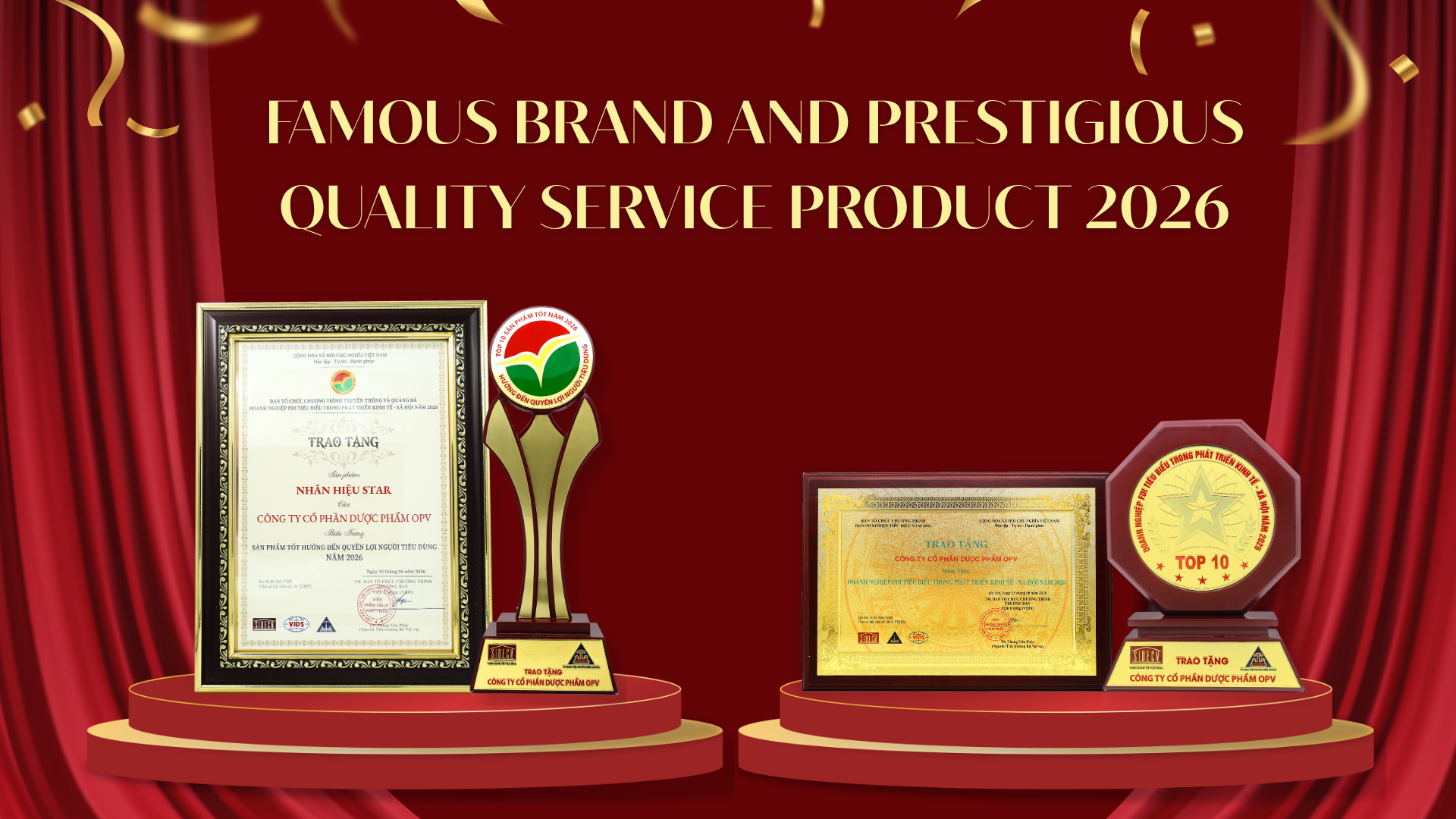 STAR and OPV Pharmaceutical honored at the “2026 Famous Brand and Prestigious Quality Service” event